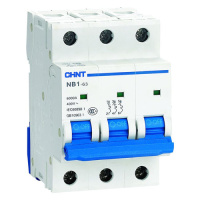 Автоматический выключатель NB1-63 3P 4A 6кА (B) CHINT