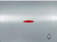 Клавиша 1-ая с символом "Звонок" и линзой подсветки ABB NIE Olas Титан