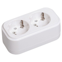 Розетка переносная разборная К02 2 места IEK CLASSIC  Розетка переносная разборная К02 2 места IEK CLASSIC