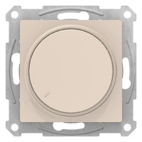 Светорегулятор (диммер) поворотно-нажимной 315Вт механизм Schneider Electric AtlasDesign Бежевый