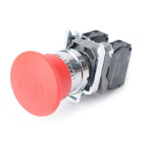 Systeme Electric Кнопка аварийного останова SB4 в сборе 22мм 40мм тяни-толкай металл 1НО+1НЗ