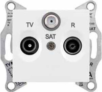Розетка TV/R-SAT проходная 8dB Schneider Electric Sedna Белый