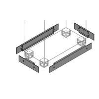 Фланец цоколя бок. 100х400мм 2шт ABB