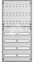 Шкаф с дверцей в нишу 1134х560х120, DIN125мм-7рядов/96(168)мод, IP31 / 30115 ABB U