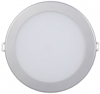 Светильник Downlight LED SMD круглый D=170(150)мм 12Вт 4000K IP20 серебро IEK ДВО1606 