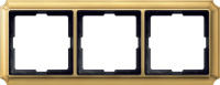 Рамка 3-постовая Merten Antique Блестящая латунь