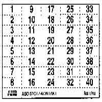 Система маркировки с цифрами 1–40 лист 40 наклеек ABB BS 1/40