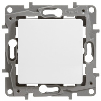 Выключатель 1-клавишный с подсветкой 10A винтовой зажим Legrand Etika Белый