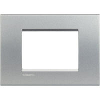Рамка прямоугольная 3 мод Bticino Living Light Алюминий