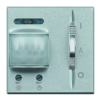Выключатель с ИК-датчиком 30сек.-10мин. 6A/ индуктивная 2A 2 мод Bticino Axolute Алюминий