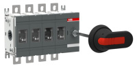 Рубильник OT200E40P до 200А 4-полюсный ABB