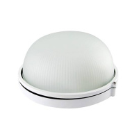 Светильник накладной, круг 254х240х117мм, 100W, Е27, IP54 / белый TDM НПБ