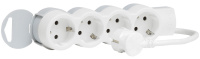 Удлинитель 4 розетки с заземлением с кабелем длиной 3 м Legrand Стандарт