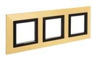 Рамка из металла, "Avanti", золотая, 6 модулей DKC