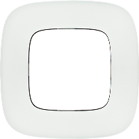 Рамка 1-постовая Legrand Valena Allure Белое стекло