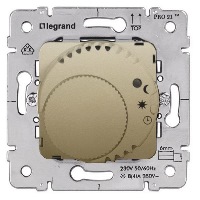 Термостат c LED-индикатором НЗ-контакт 8A cos φ=1 / 4A cos φ=0,6 Legrand Galea Life Титан