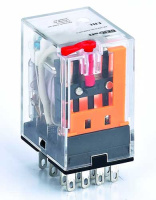 Реле промежуточное 4 конт. с LED инд. и TEST функ. 3А 24В AC DEKraft ПР-102