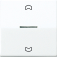 Накладка выключателя жалюзийного электронного нажимного с ДУ антибактериальная JUNG AS 500 Белый
