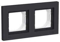 Рамка 2-постовая IP44 Schneider Electric AtlasDesign AQUA Карбон
