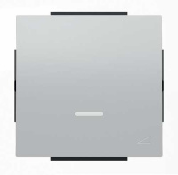 Накладка светорегулятора клавишного ABB NIE Sky Серебристый алюминий 8560.1 PL