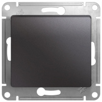 Выключатель 1-клавишный (схема 1) 10AX механизм Systeme Electric Glossa Графит