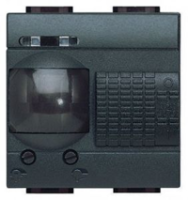 Датчик движения релейный выход 6A встроенный предохранитель, 2 мод Bticino Living Light Антрацит