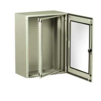 Шкаф настенный пустой с прозрачной дверцей с рамой 19" 300х600х400мм 4мод, IP66 Schneider Electric Spacial VDM