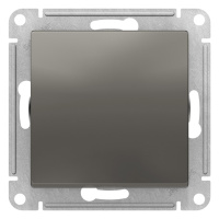 Выключатель 1-клавишный сх.1 10AX механизм Schneider Electric AtlasDesign Сталь