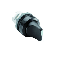 Переключатель M3SS1-20B (короткая ручка) черный 3-х позиционный без подсветки с фиксацией ABB