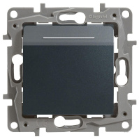 Выключатель карточный с выдержкой времени с подсветкой Legrand Etika Антрацит