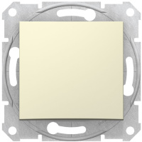 Переключатель 1-клавишный 10A Schneider Electric Sedna Бежевый