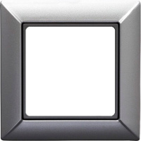 Рамка 1-постовая Jung Eco Profi Алюминий