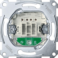 Механизм Выключатель кнопочный НО-контакт с контактом сигнализации и индикацией Merten SM&SD