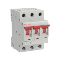 Автоматический выключатель модульный YON max типа MD63S, 4,5кА, 3 полюса, хар-ка B, 16А DKC