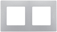 Рамка 2-постовая Legrand Etika Алюминий