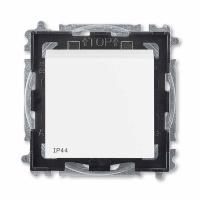 Переключатель одноклавишный IP44 белый / белый ABB Levit