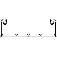 Кабель-канал 140х50 мм, без крышки DKC Белый