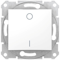 Выключатель 1-клавишный 2-полюсный 16A Schneider Electric Sedna Белый