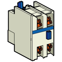 Дополнительный контактный блок фронтальный монтаж \фастон\ Schneider Electric