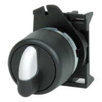 Переключатель на 3 положения с возвратом из 1, стандартная ручка, зел. DKC