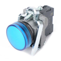 Systeme Electric Лампа сигнальная в сборе модульная 22 мм синяя 230-240В АС