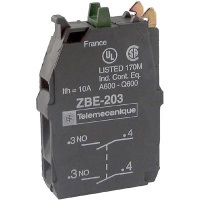 Блок контактный 2НО 240В для кнопок и переключателей XB4 ХВ5 Schneider Electric