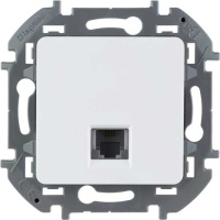 Розетка телефонная для скрытого монтажа, разьем RJ 11 IEK Inspiria Белый