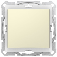 Переключатель 1-клавишный 10A IP44 Schneider Electric Sedna Бежевый