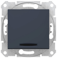 Выключатель 1-клавишный с подсветкой 10A Schneider Electric Sedna Графит