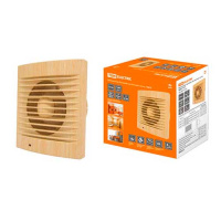 Вентилятор бытовой настенный 98мм 15W 100м3/ч 40Дб IP34 сосна TDM ЭКО 100 С