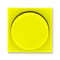Накладка для светорегулятора поворотного жёлтый / дымчатый чёрный ABB Levit