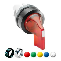 Переключатель M3SS5-21C (длинная ручка) прозрачный 3-х позиционный с подсветкой с возвратом в среднее положение ABB