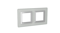 Рамка из натурального стекла, "Avanti", светло-серая, 4 модуля DKC Рамка из натурального стекла, "Avanti", светло-серая, 4 модуля DKC