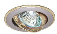Светильник встраиваемый поворотный 35Вт GU4 Золото+Матовый никель IMEX